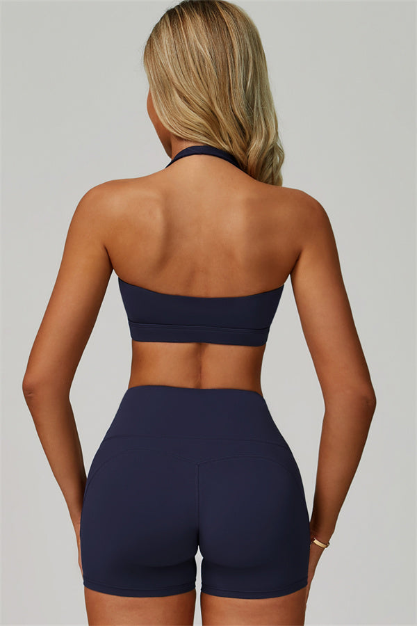 The Bold Halter Sports Bra Shorts 2-Piece Set