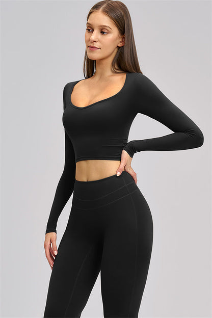 The Stride Long Sleeve T-shirt Flared Leggings 2-Piece Set