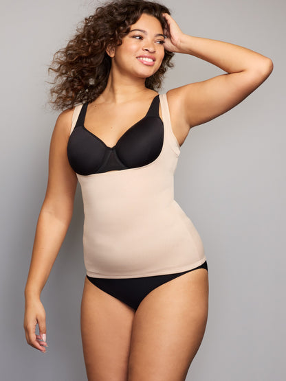 No Visible Lines Open-Bust Shaping Tank