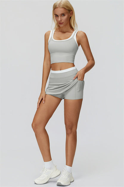 The Canyon Crop Tank Skirt 2-Piece Set