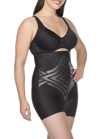High-Waist Shaping Boyshort with LYCRA FitSense® print technology