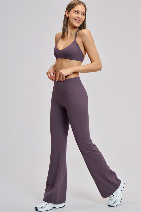 The Zestful Sports Bra Flared Leggings 2-Piece Set