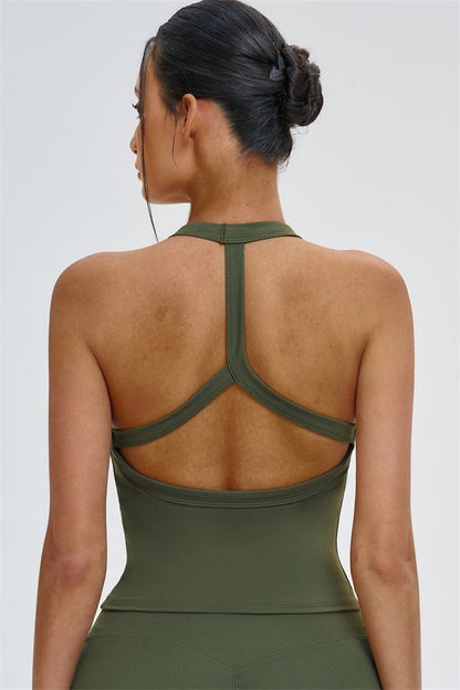 The Slate Y-Back Top