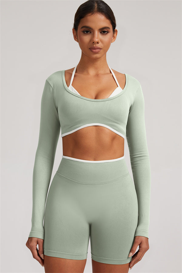The Elevate New Long Sleeve Crop top