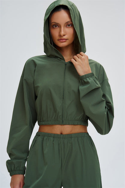 The Svelte UV protection Crop Hoodie