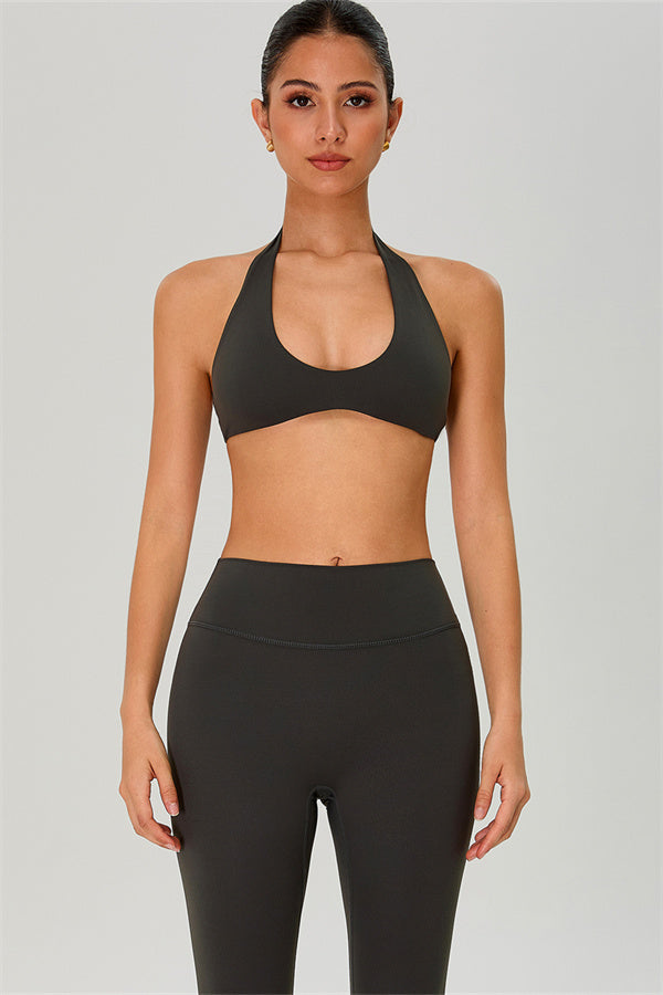 The Solid Sports Bra Leggings 2-Piece Set