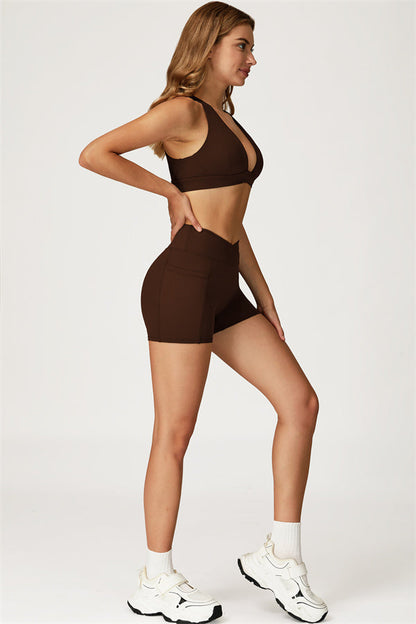 The Glacier Sports Bra Shorts 2-Piece Set