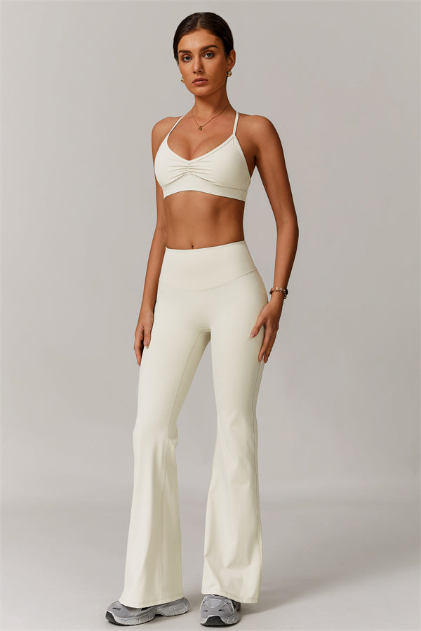The Delicate Sports Bra Flared Leggings 2-Piece Set