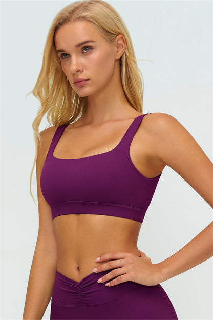 The Lushness V-Back Sports Bra Flared Leggings 2-Piece Set