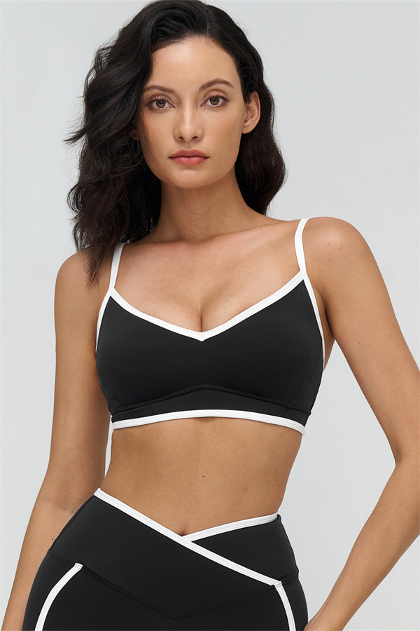 The Crave Contrast Sports Bra Leggings 2-Piece Set