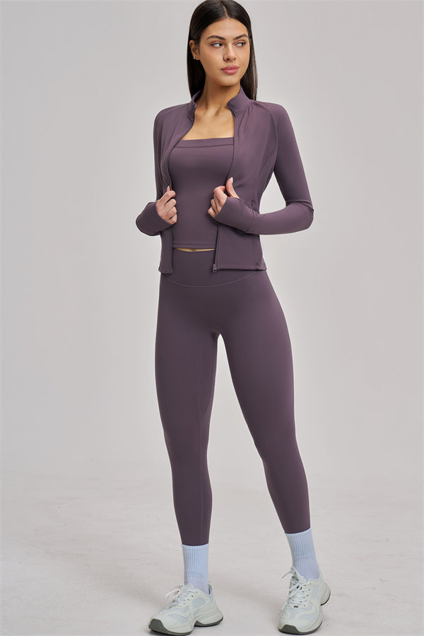 The Swoon Jacket Tank Top Leggings 3-Piece Set