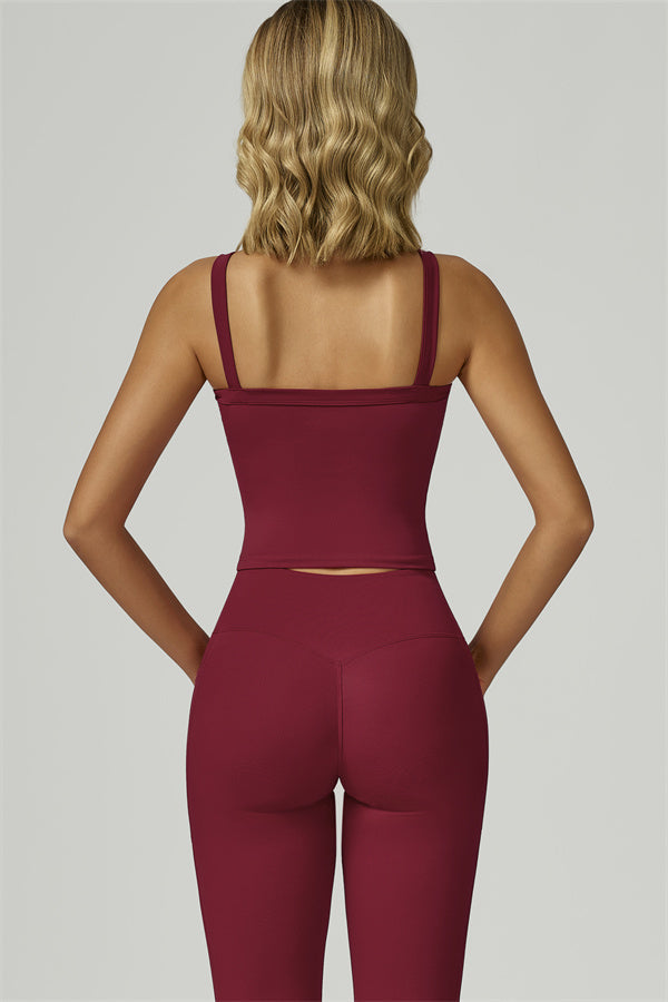 The Flourish Crop Tank Leggings 2-Piece Set