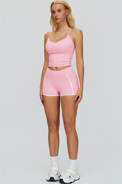The Whisper Crop Top Shorts 2-Piece Set