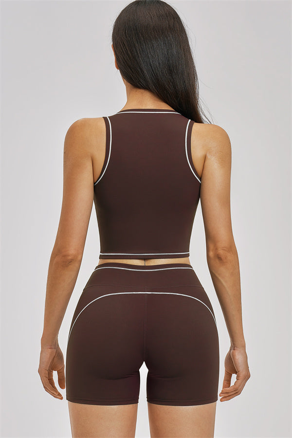 The Unbound Crop Top Shorts 2-Piece Set