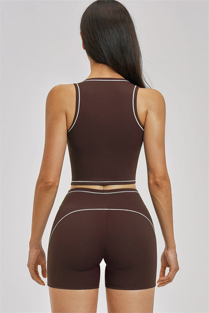 The Unbound Crop Top Shorts 2-Piece Set