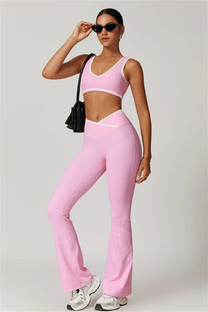 The Stamina Sports Bra Flared Leggings 2-Piece Set