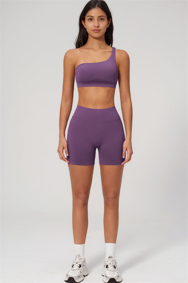 The Empower One-Shoulder Sports Bra