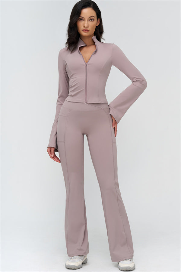 The BoldFit Jacket Flared Leggings 2-Piece Set
