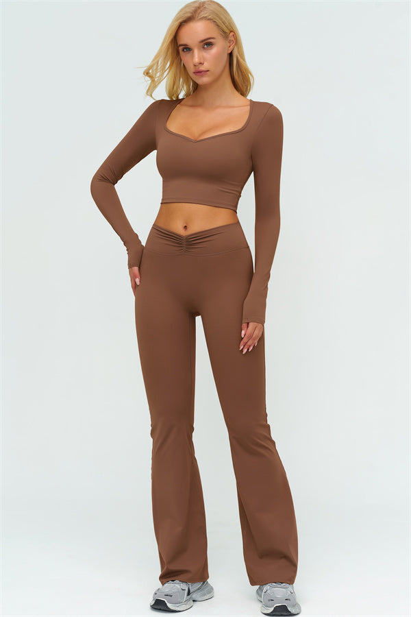 The Lushness Long Sleeve Crop top