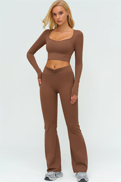 The Lushness Long Sleeve Crop top