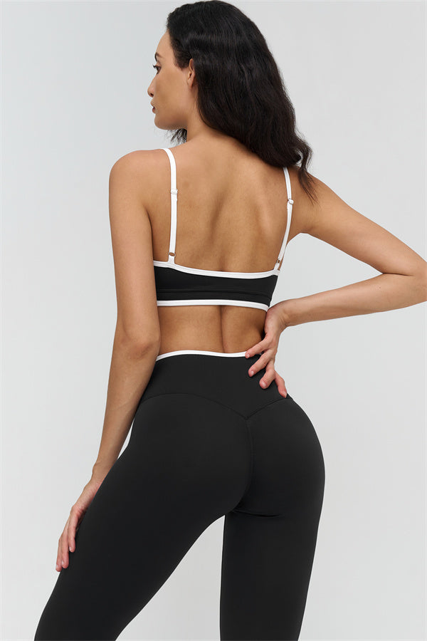 The Crave Contrast Sports Bra Leggings 2-Piece Set