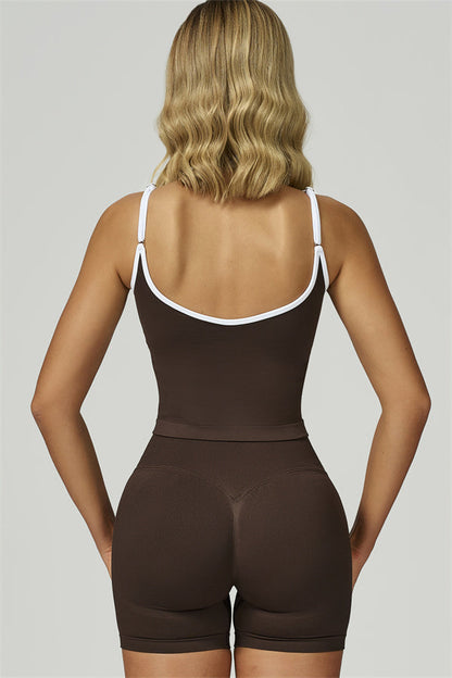 The Prime Line Crop Top Shorts 2-Piece Set