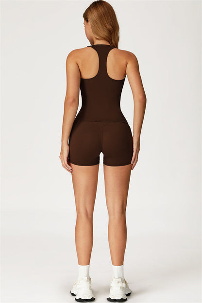 The Glacier Crop Tank Shorts 2-Piece Set