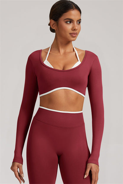 The Elevate Long Sleeve Crop top Leggings 2-Piece Set