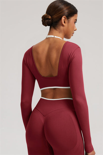 The Elevate Long Sleeve Crop top Leggings 2-Piece Set