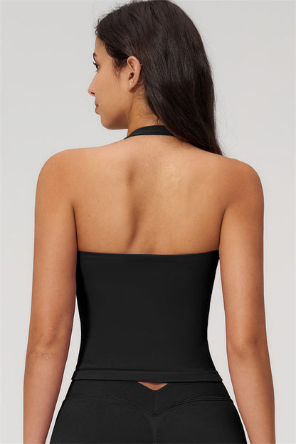 The Empower Halter Crop Top Shorts 2-Piece Set