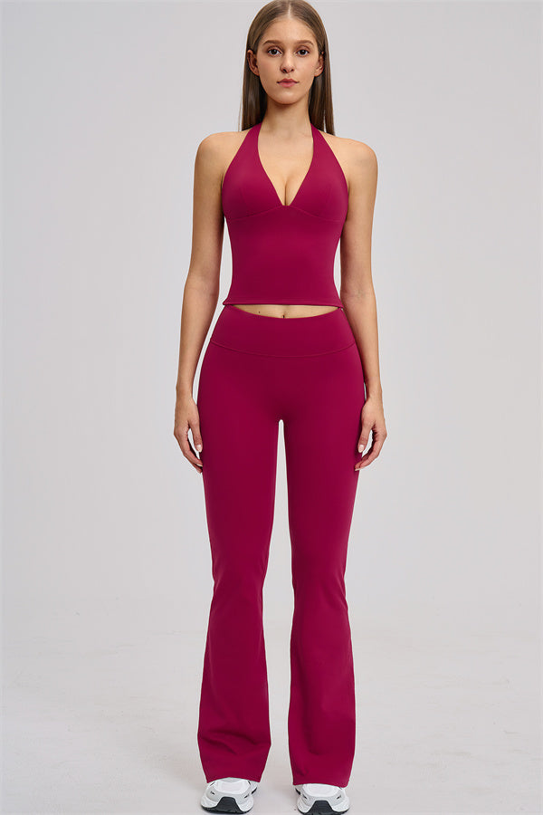 The Zestful Tank Top Flared Leggings 2-Piece Set