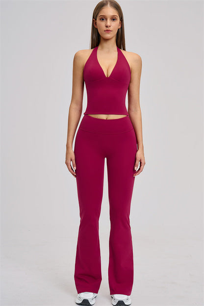 The Zestful Tank Top Flared Leggings 2-Piece Set