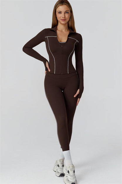 The Venus Zip Top Leggings 2-Piece Set