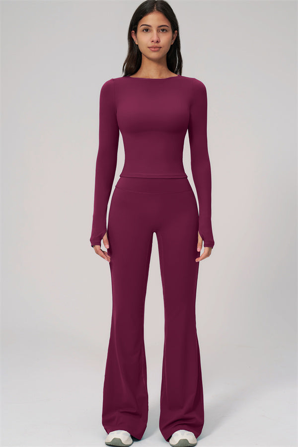 The Rapture Long Sleeve T-shirt Flared Leggings 2-Piece Set