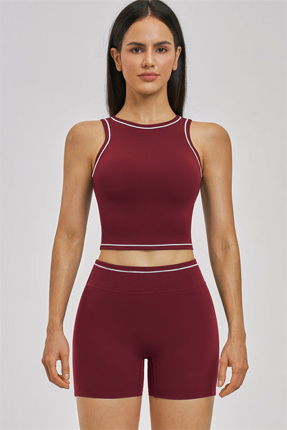 The Unbound Crop Top Shorts 2-Piece Set