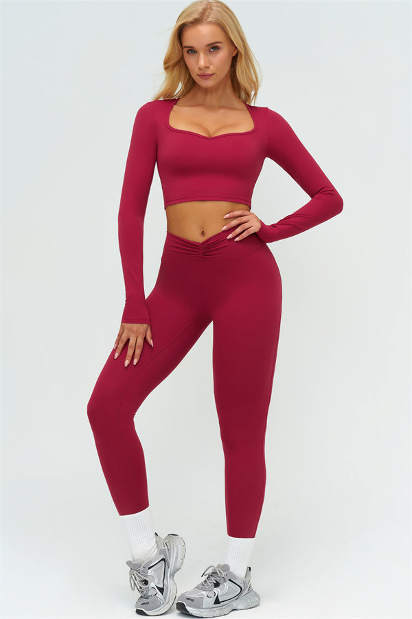 The Lushness Long Sleeve Crop top