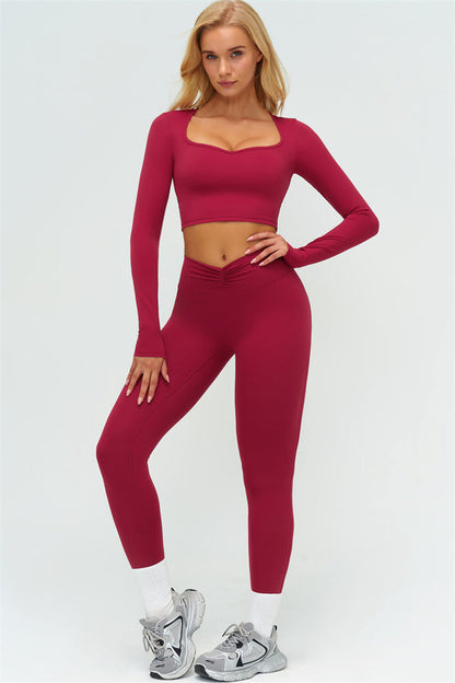 The Lushness Long Sleeve Crop top