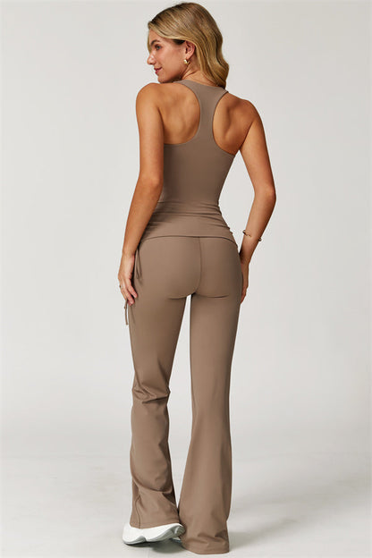 The Echo Tank Top Flared Leggings 2-Piece Set