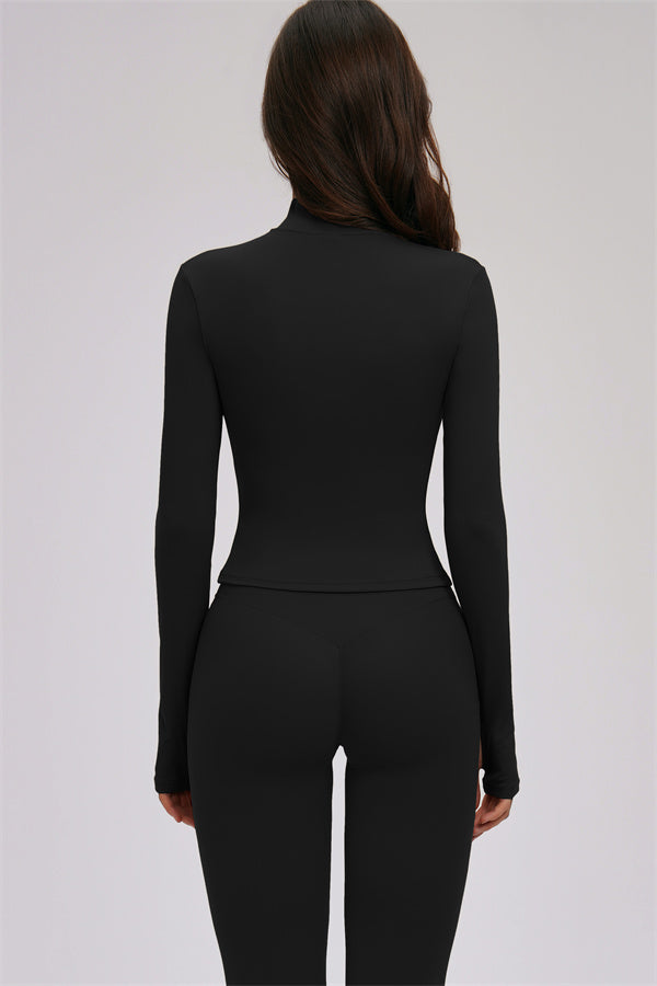 The Kinetic Zip Jacket Cross Back Sports Bra Leggings 3-Piece Set