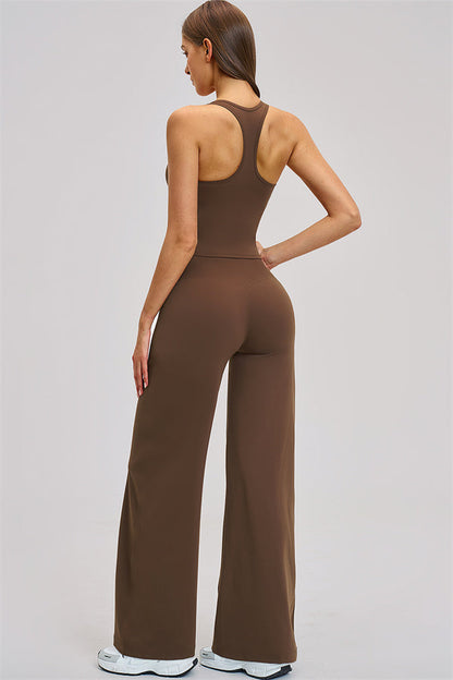 The Dynamic Crop Top Straight Leg Pants 2-Piece Set