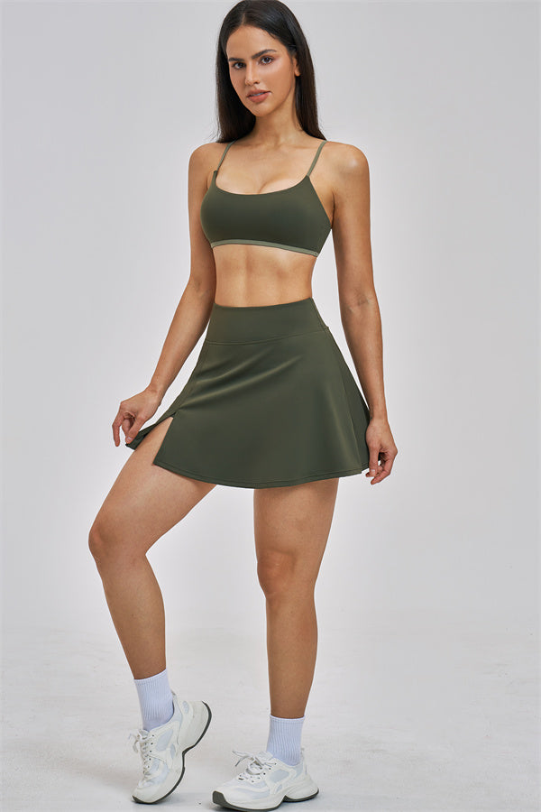 The Seraphine Sports Bra Skirt 2-Piece Set