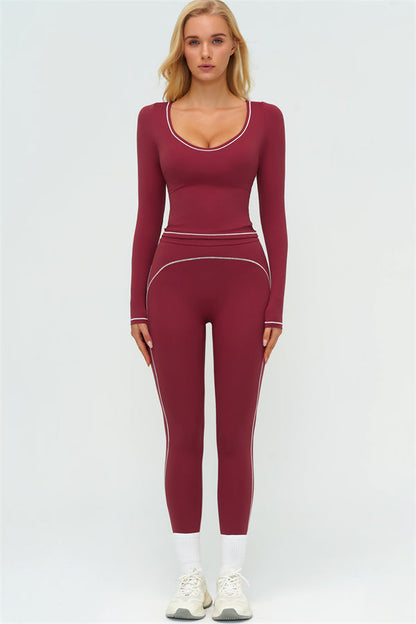 The Amara Long Sleeve T-shirt Leggings 2-Piece Set