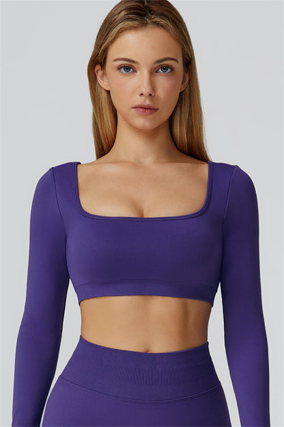 The Reign Long Sleeve Crop Top Leggings 2-Piece Set