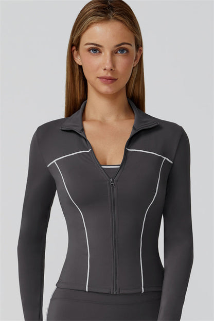 The Venus Zip Top Sports Bra Leggings 3-Piece Set