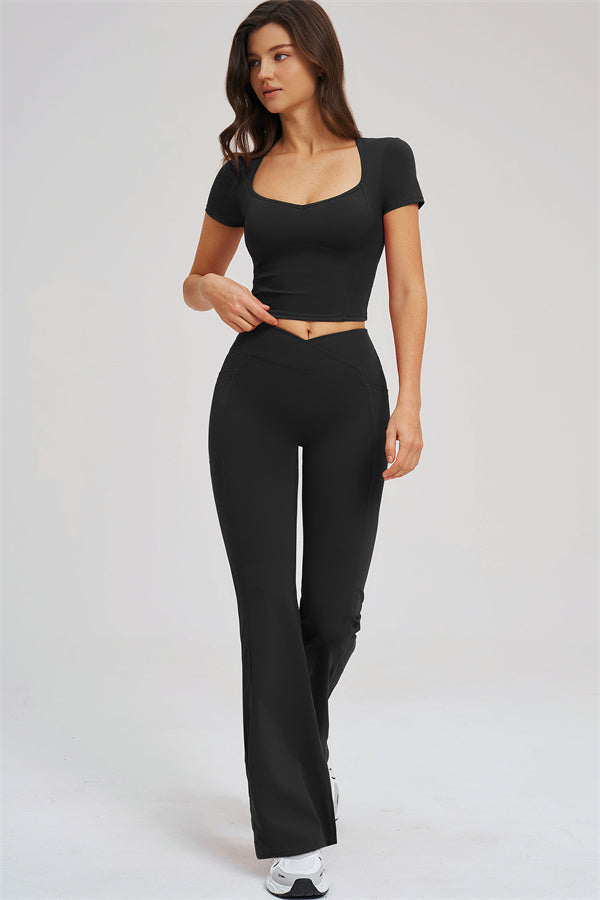 The Sizzle T-shirt Flared Leggings 2-Piece Set