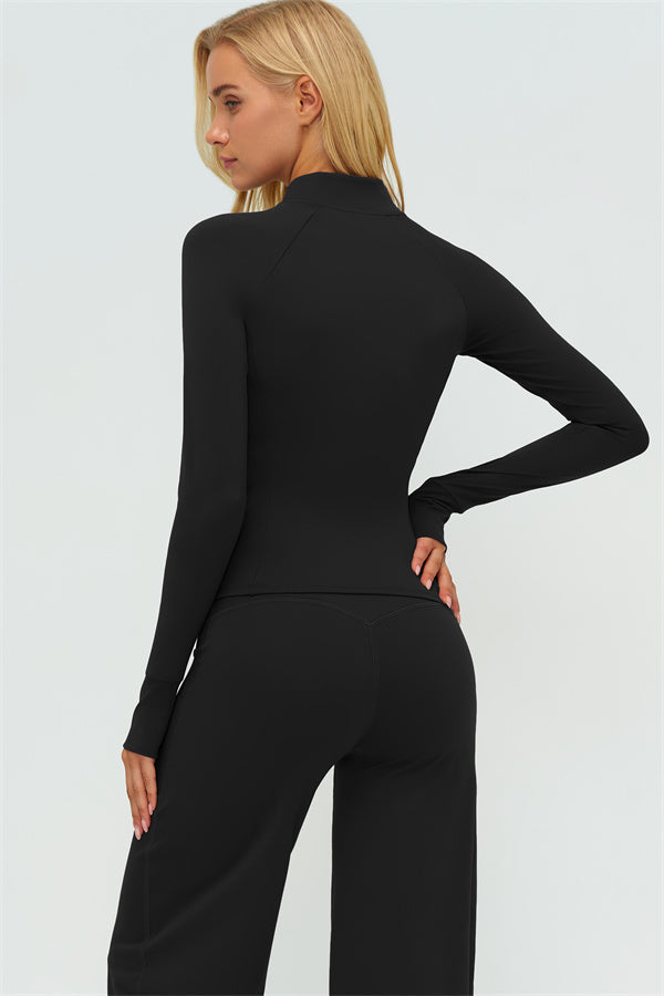 The Twirl Zip Jacket Sports Bra New Straight Leg Pants 3-Piece Set