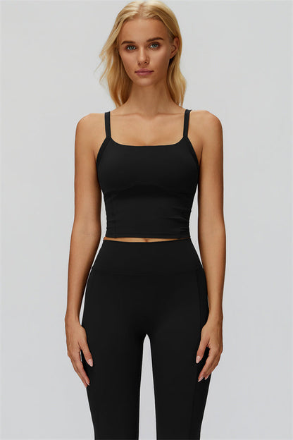 The Fyra Crop Tank Flared Leggings 2-Piece Set