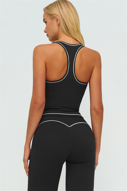 The Amara Crop Top Flared Leggings 2-Piece Set