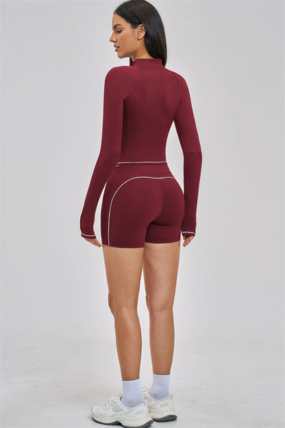 The Unbound Jacket Crop Top Shorts 3-Piece Set