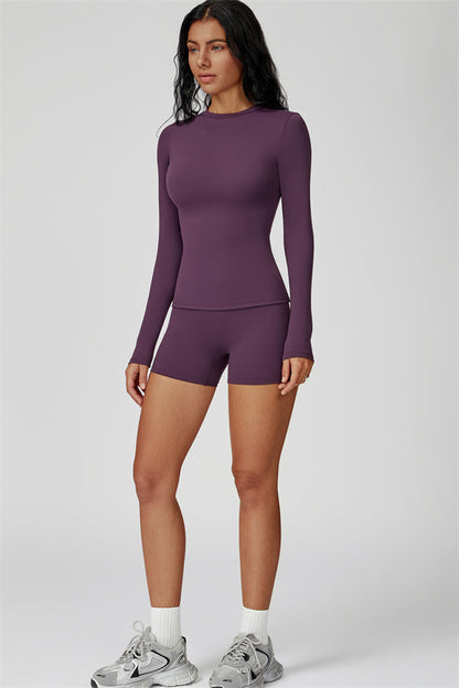 The Oasis Long Sleeve T-shirt Shorts 2-Piece Set